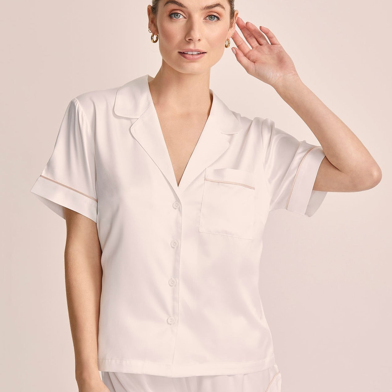 Homebodii Grace satin bridesmaid pyjamas