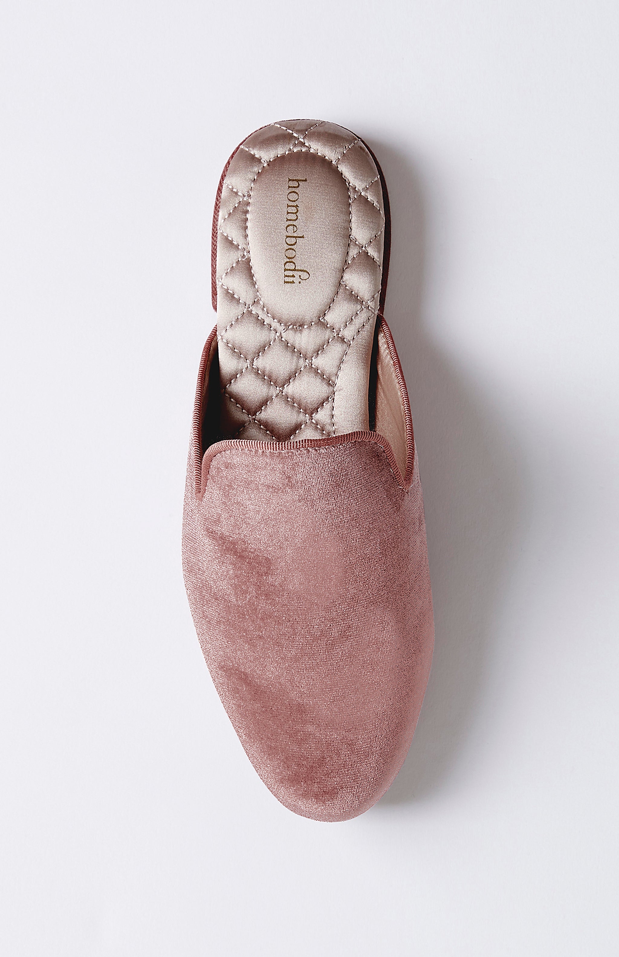 Florence Luxury Velvet Slipper Dusty Rose | Homebodii