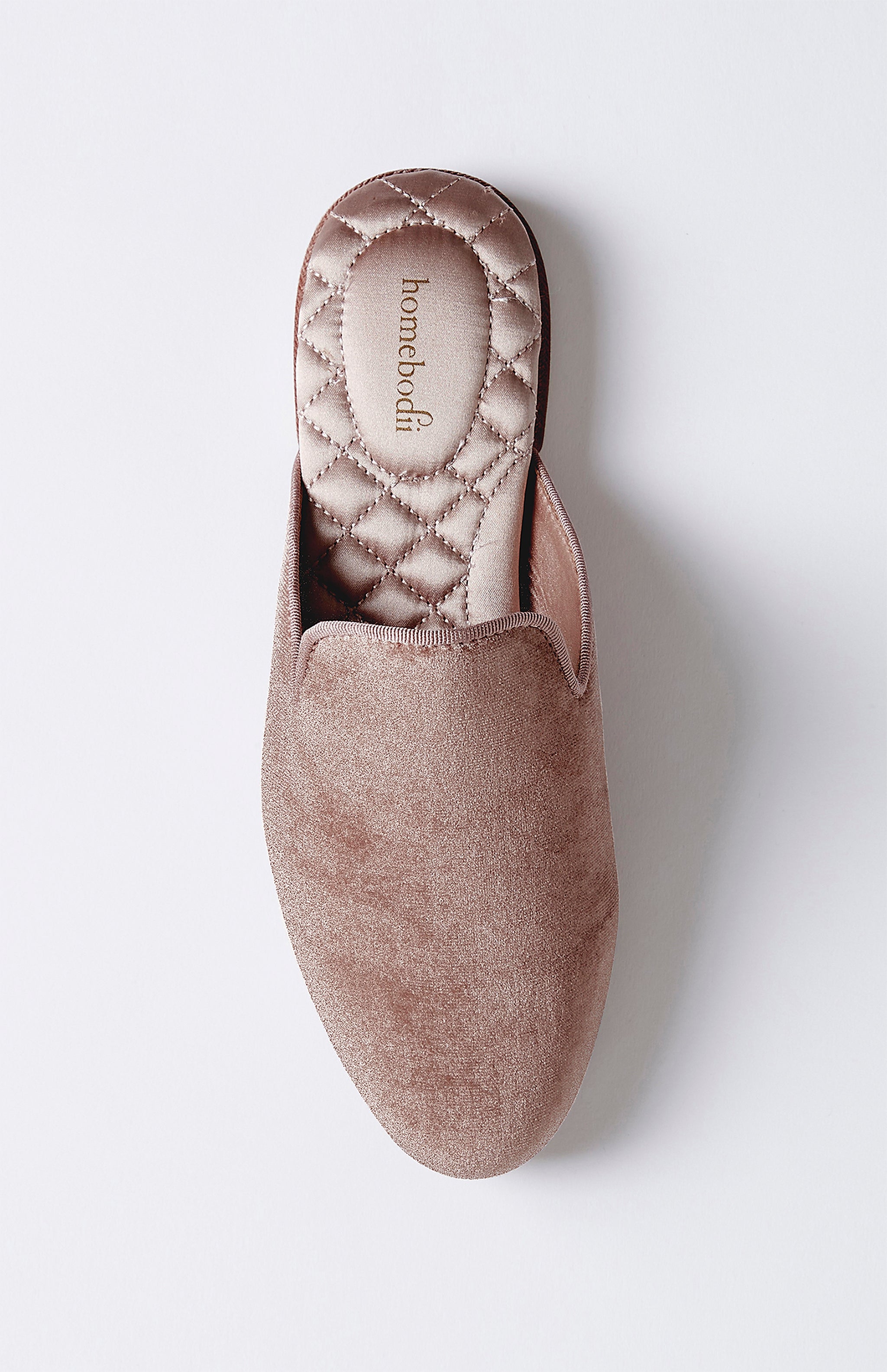 Florence Luxury Velvet Slipper Blush | Homebodii