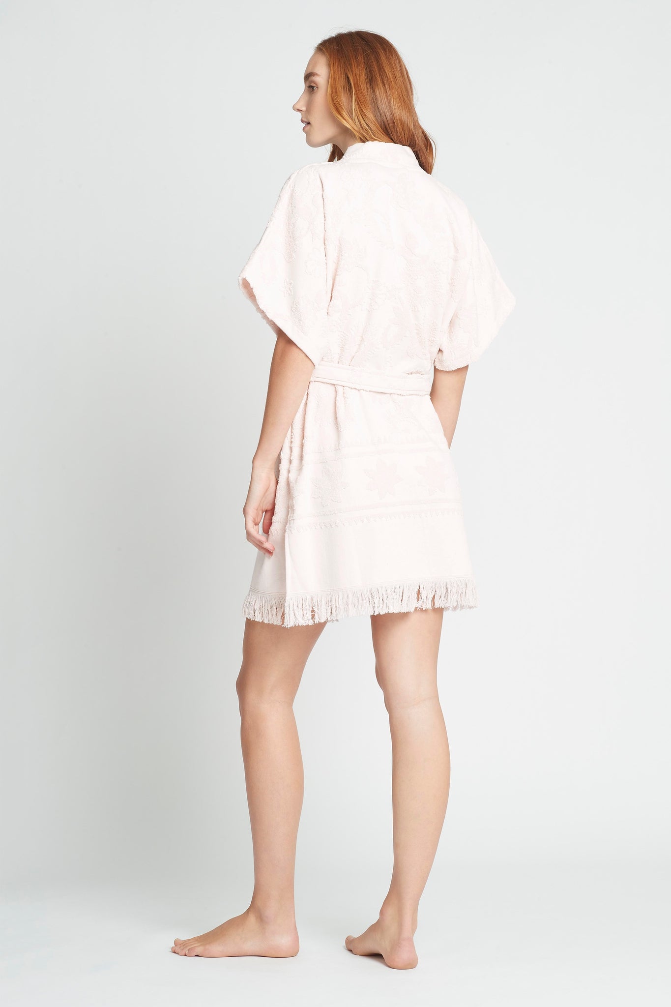 Homebodii Burleigh Towelling Robe Blush | Homebodii