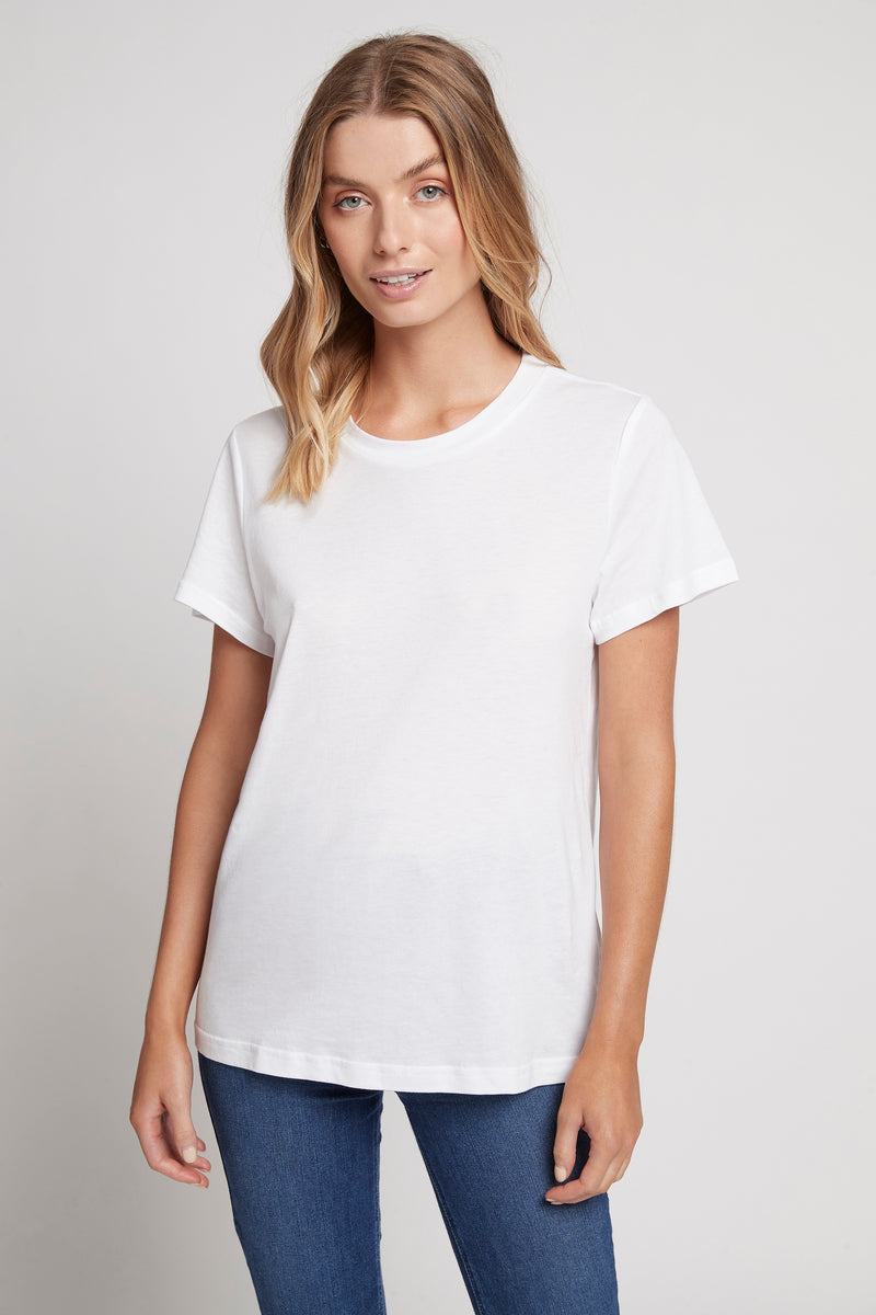 Homebodii Basic Tencel™ Womens TShirt White | Homebodii – Homebodii AU