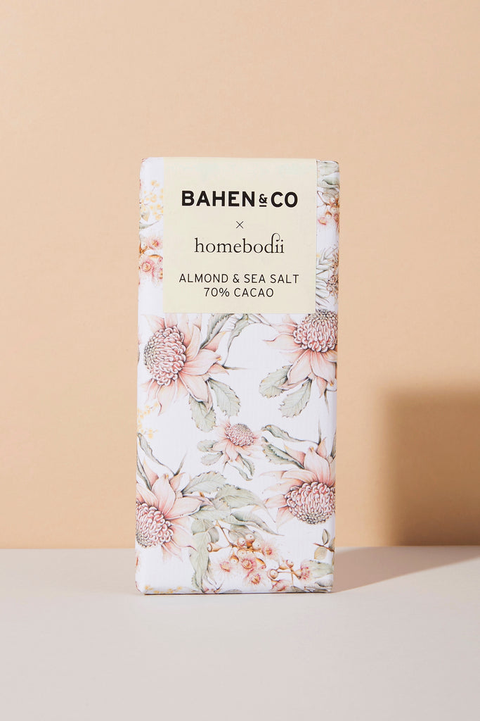 Homebodii X Bahen & Co   Almond And Sea Salt  70% Cocao Chocolate | Homebodii