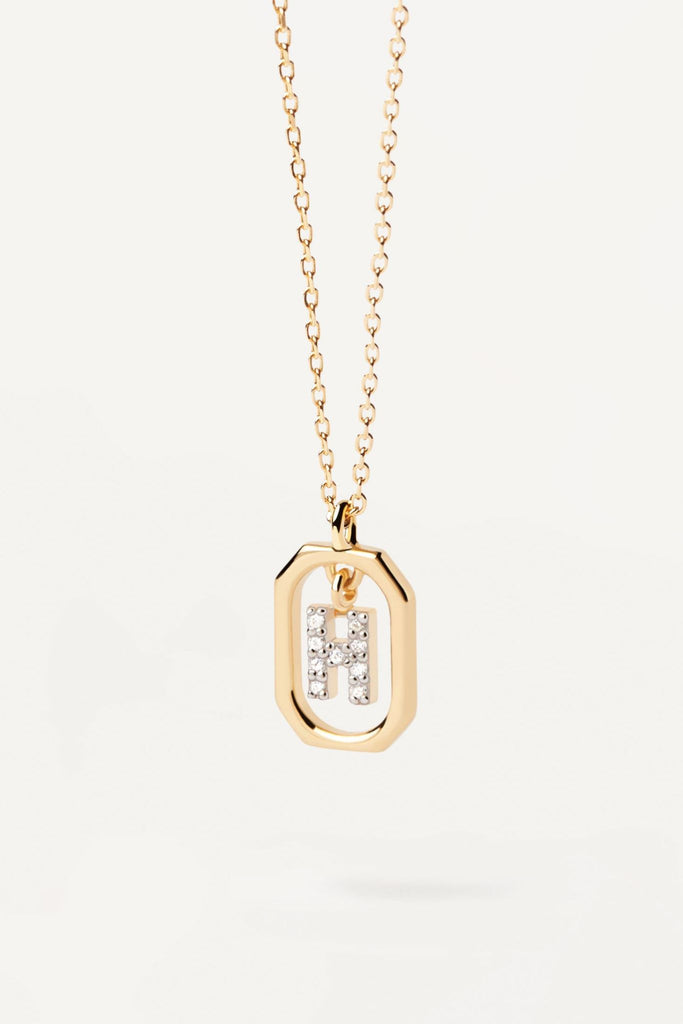 Pdpaola Mini Letters Necklace  H | Homebodii