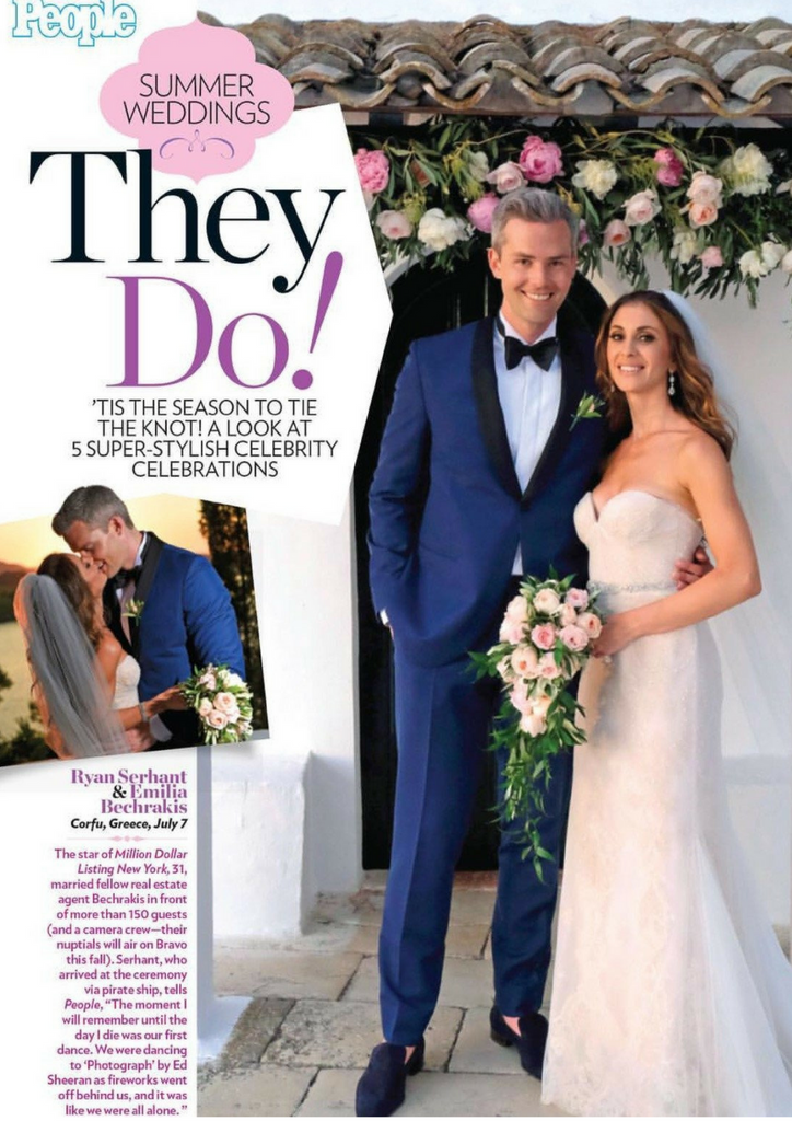 Ryan Serhant and Emilia Bechrakis' Romantic Greece Wedding