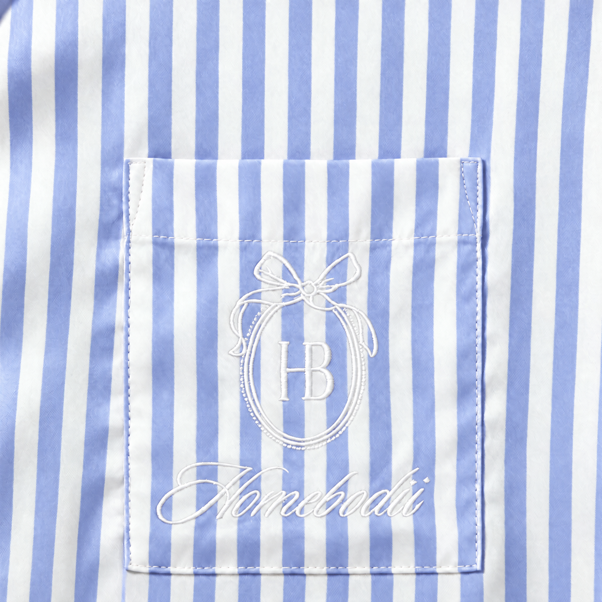 Adeline Tencel™ Pyjama Set - Blue Stripe