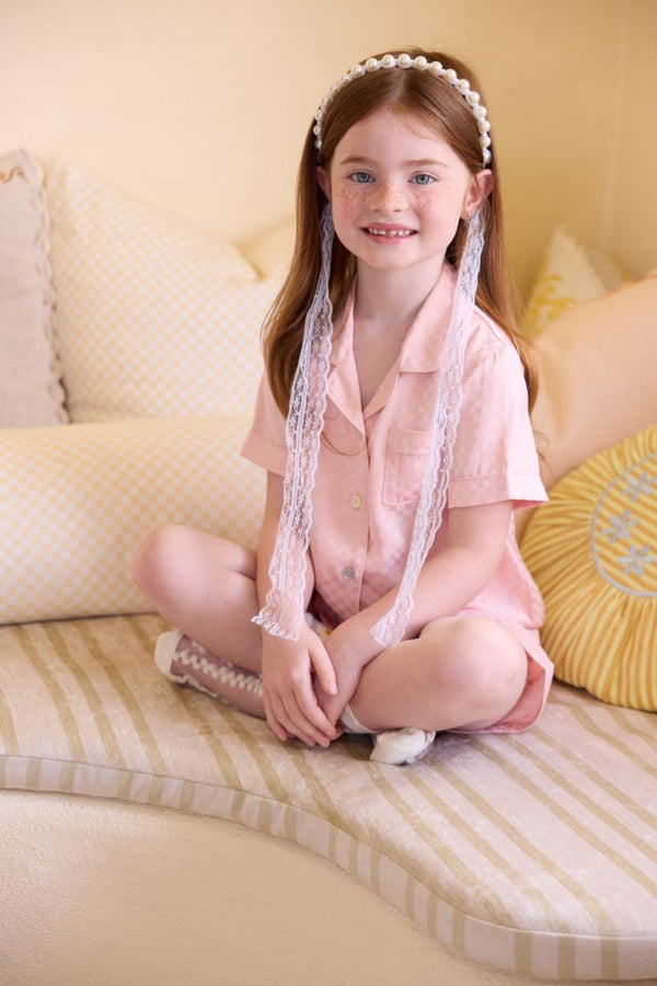 Gigi Kids Short Pyjama - Dusty Rose *Final Sale*