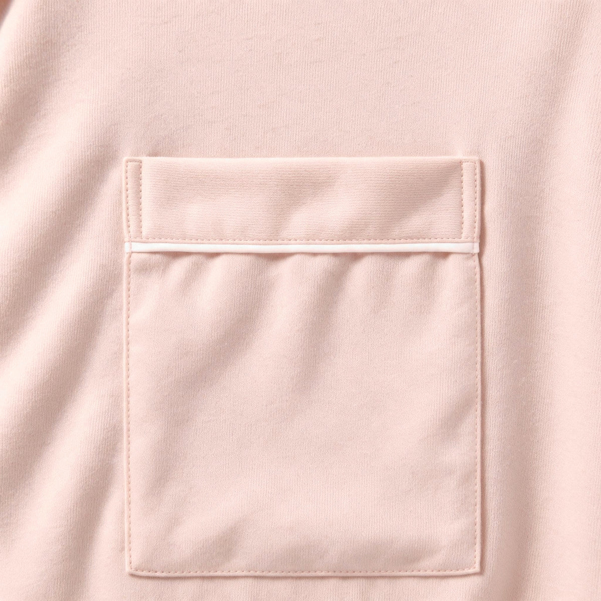 Petra Tencel™ Lounge Pyjama Set - Blush with White Piping