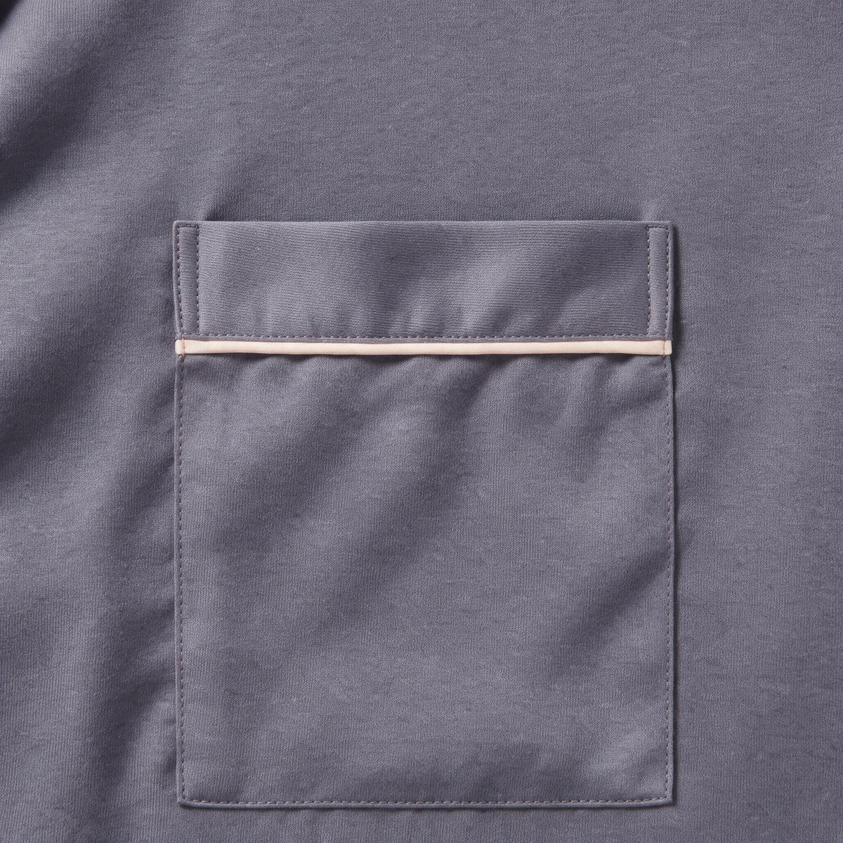 Petra Tencel™ Lounge Pyjama Set - Charcoal with Blush Piping