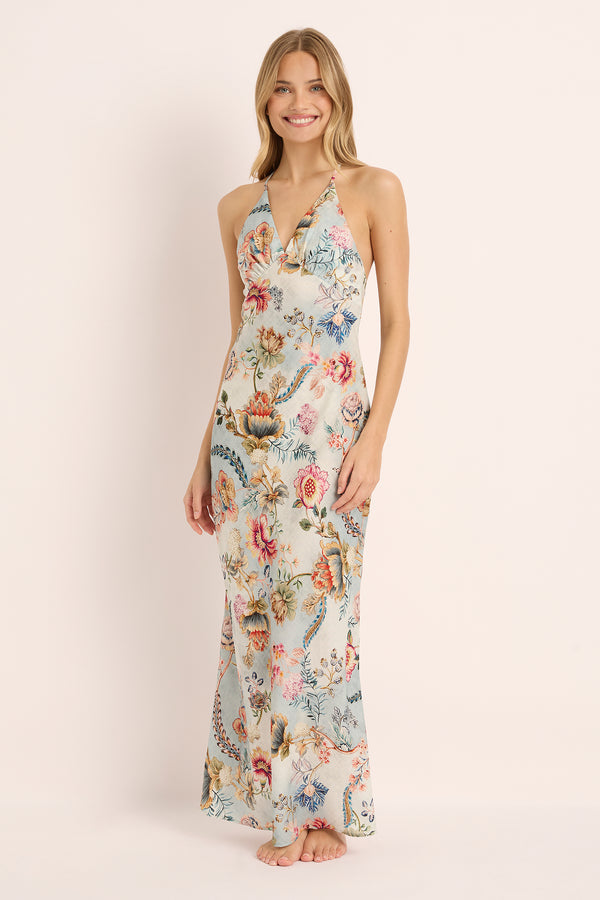 Bijou Maxi Slip - Blue Print