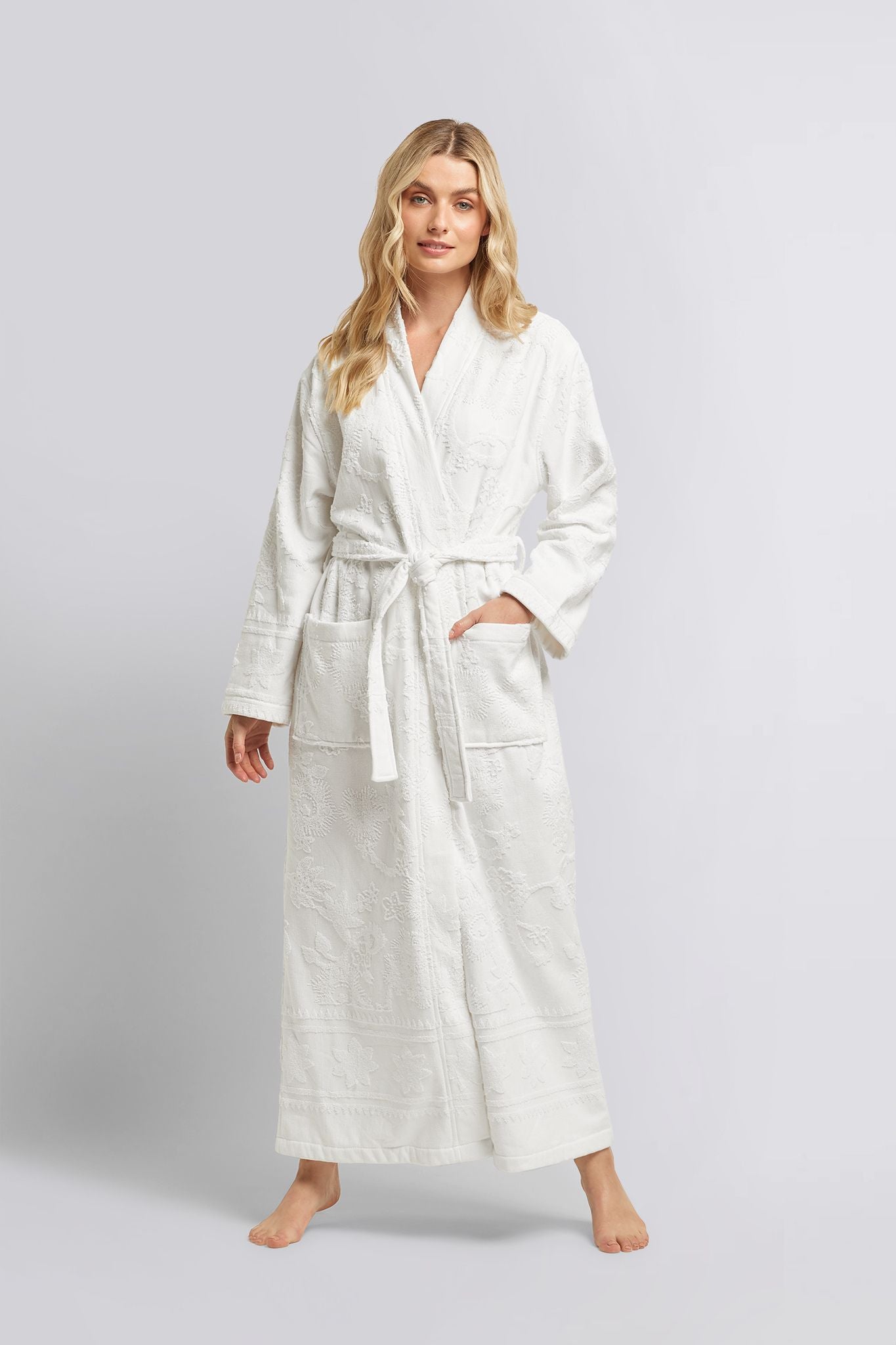 Toweling Rode Bondi Towelling Robe - White – Homebodii AU