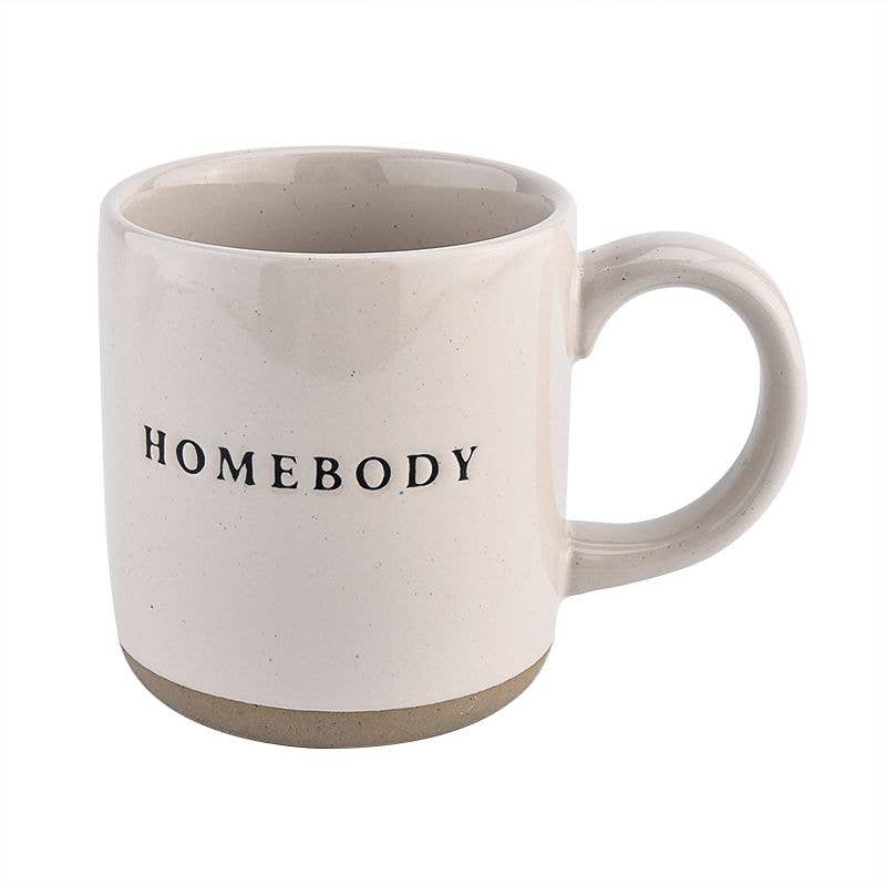 Homebody  Cream Stoneware Coffee Mug  14 Oz | Homebodii