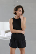 Homebodii Basic Tencel™ Womens Singlet  Black | Homebodii