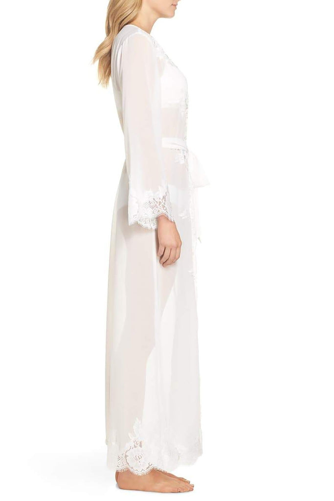 Helena Long Lace Bridal Robe | Homebodii
