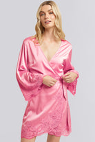 Sian Luxury Satin Personalised Robe Chateau Rose Limited Edition | Homebodii
