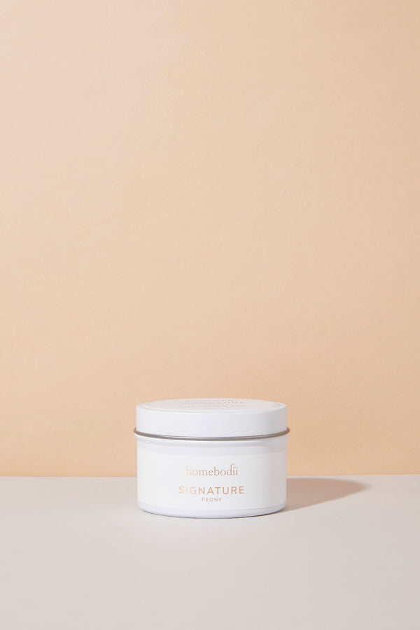 Homebodii Signature Peony Travel Candle | Homebodii