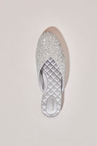 Lady Daphne Luxury Glitter Slipper  Silver | Homebodii