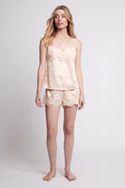 Olivia Luxury Satin Cami Set  Blush | Homebodii