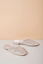 Lady Daphne Luxury Glitter Slipper  Champagne | Homebodii