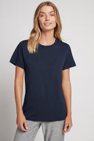 Homebodii Basic Tencel™ Womens TShirt Navy | Homebodii