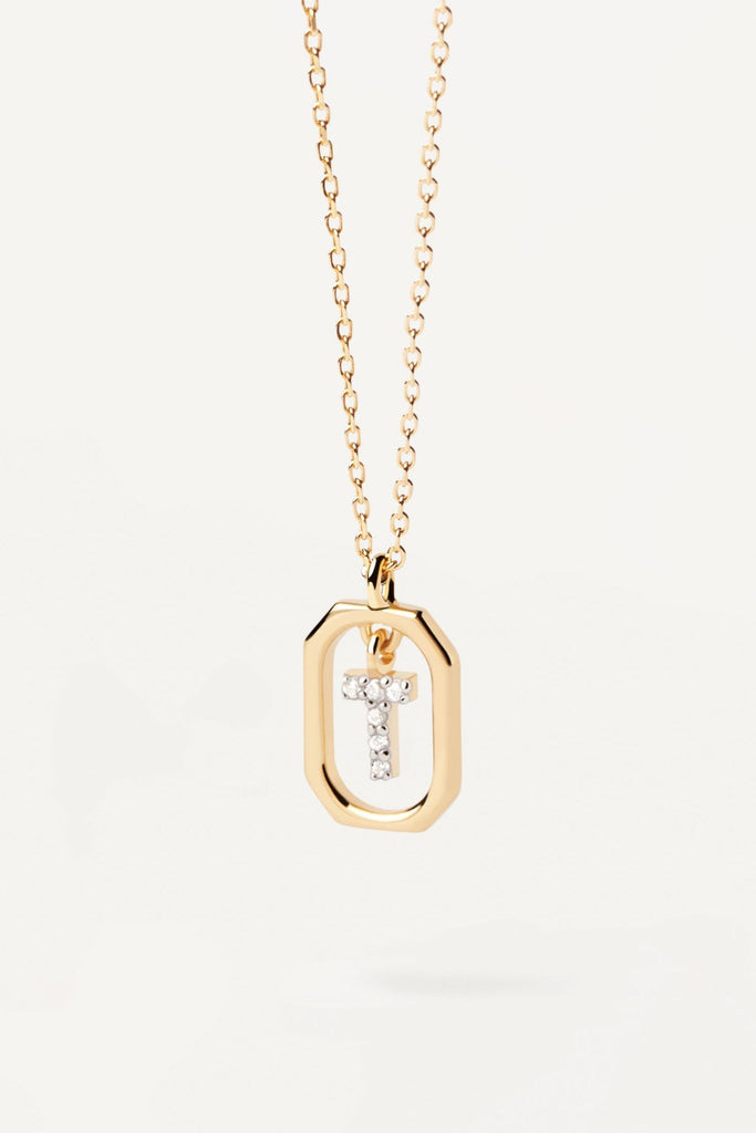 Pdpaola Mini Letters Necklace  T | Homebodii