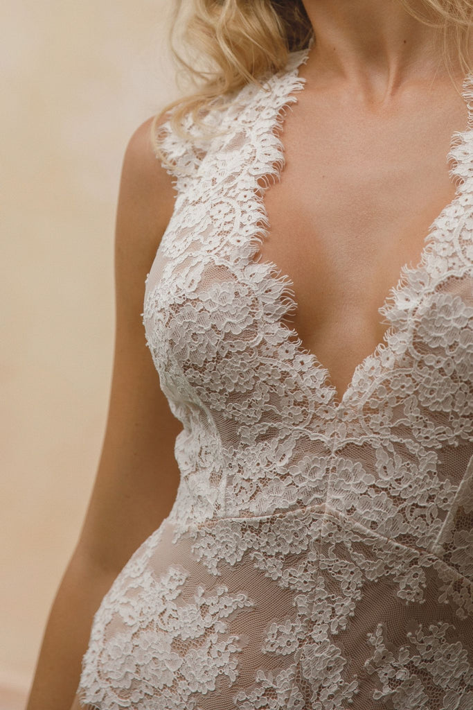 Tatjana Luxury Lace Bridal Bodysuit | Homebodii
