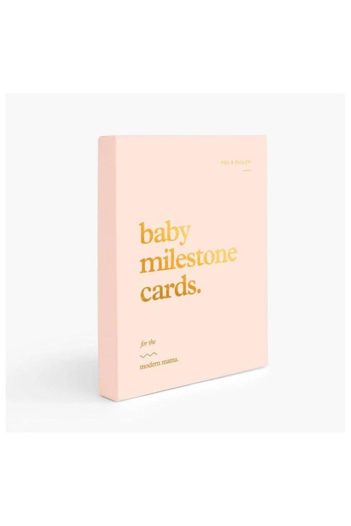 Baby Milestone Cards Fox and Fallow Blush | Homebodii