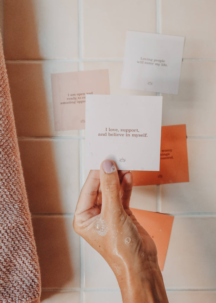 Shower Affirmation Cards | Homebodii