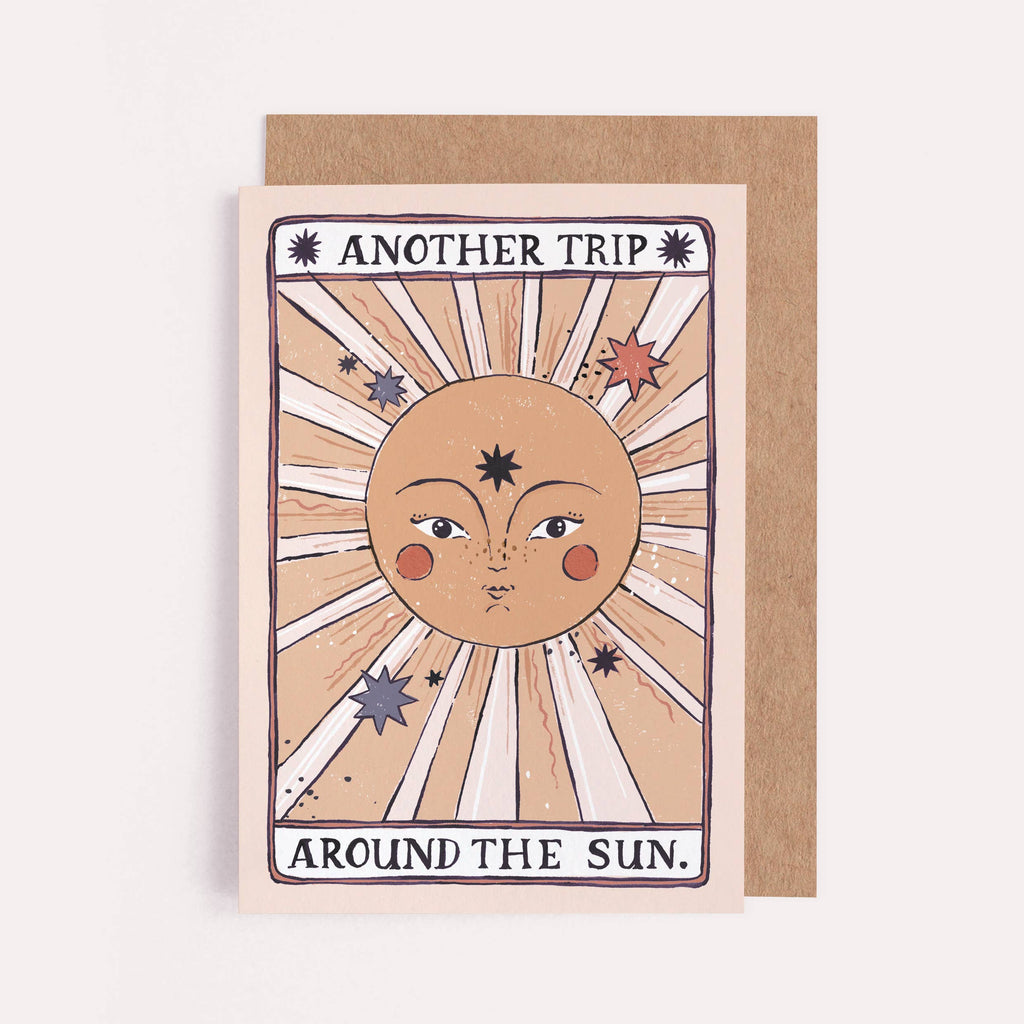 Tarot Sun Birthday Card | Tarot Card | Sun Greeting Card | Homebodii